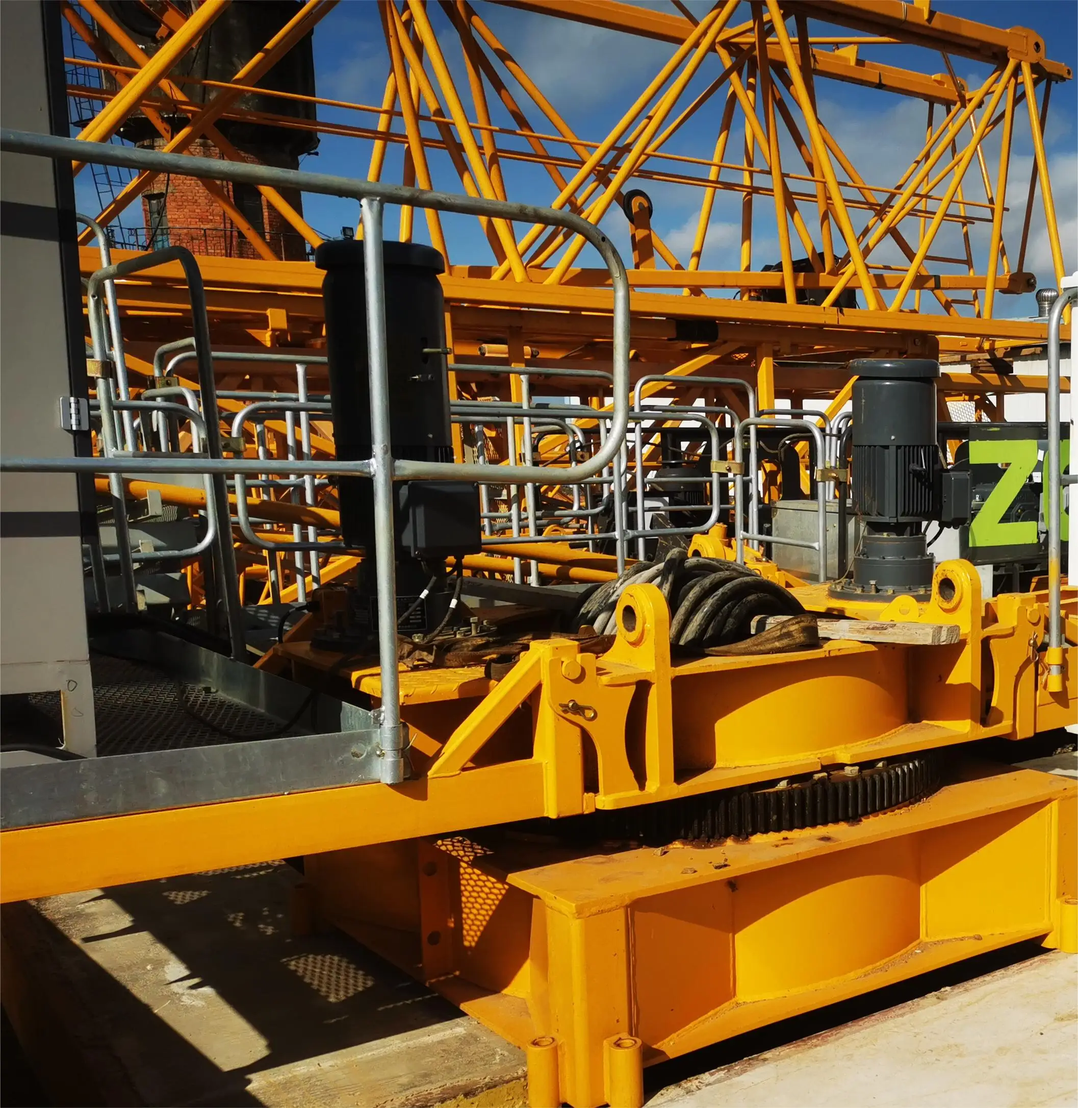 2020 year  high quality  used  flat top  tower crane  WA6015-8A   maximum  lifting weight 8 tons 60 m jib