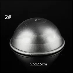 66 H166 3 Sizes DIY Soap Salt Bath Bomb Creative Design Moulds Baking Decoration Tools Aluminium Alloy 3D Cake Ball Mold
