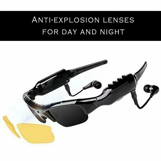 2024 Fashion Cycling Sports Smart Audio Digital Golf Night Sunglasses With Wireless Headphone UV400 Protection Sunglasses