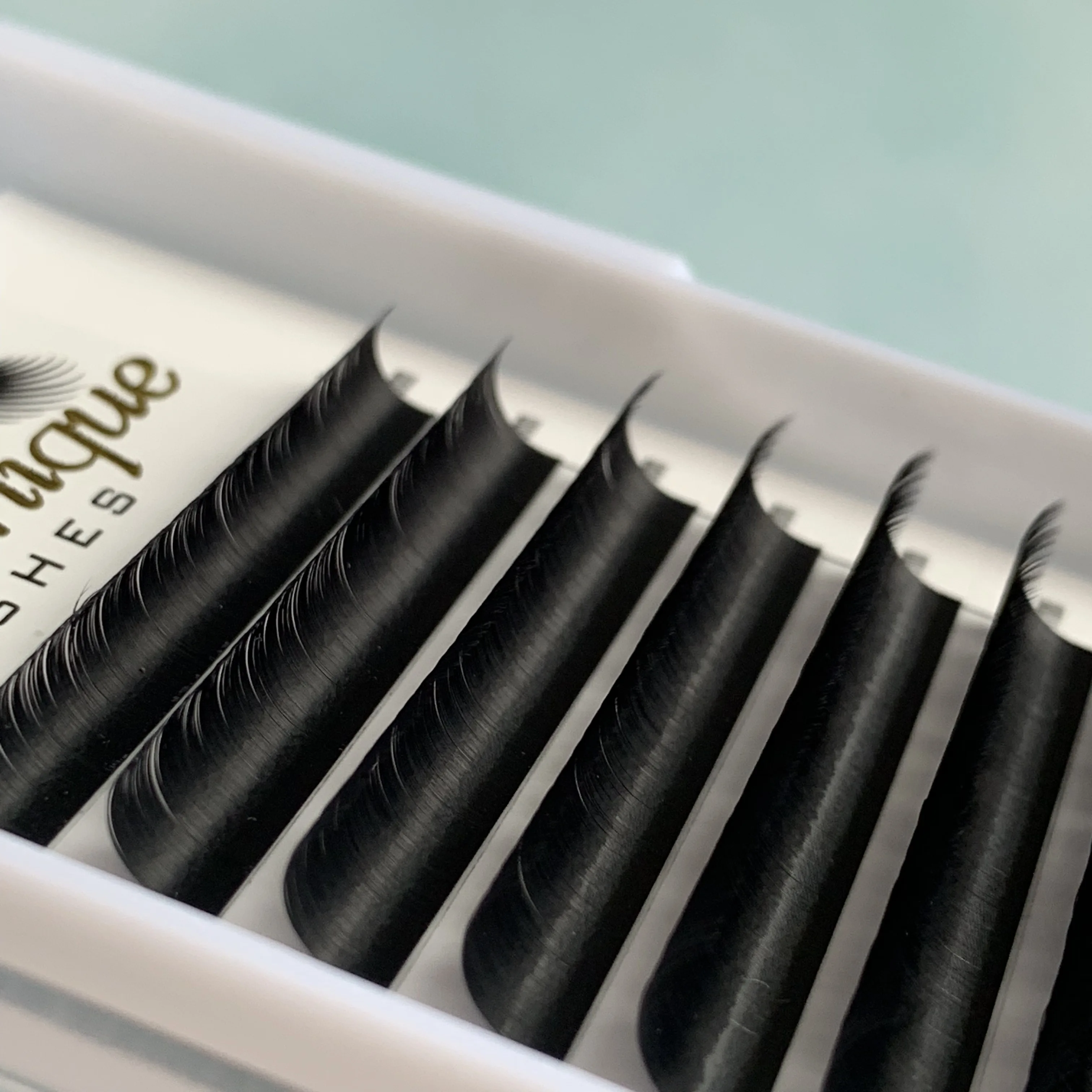 Private label eyelash extensions  0.03 0.05 0.07 easy fan lash extensions russian las extension