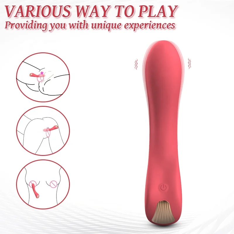 Elegant design g spot vibrator for women with 10 vibration modes dildo massager G&C stimulation sex toys for women