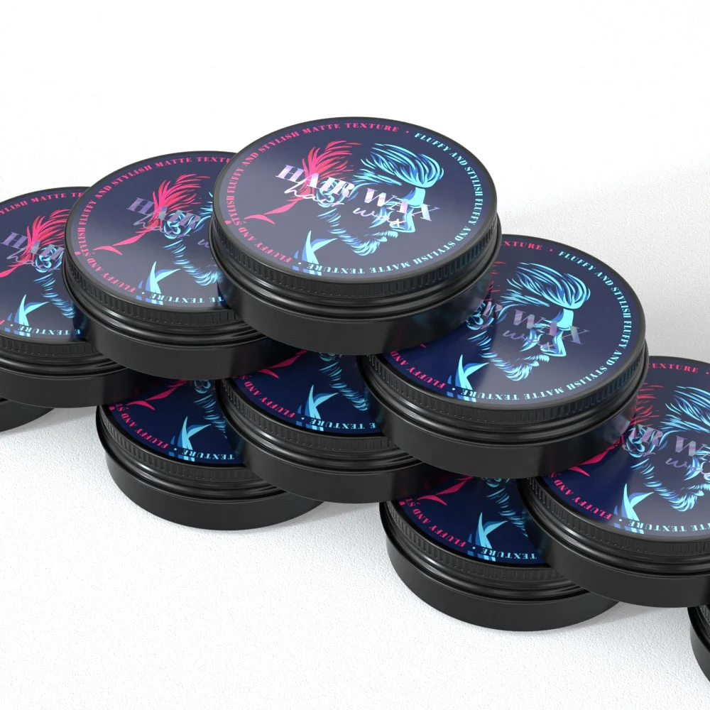 black matte jar 3.5oz aluminum packaging jar with screw lid aluminum tin containers hair wax car wax packaging