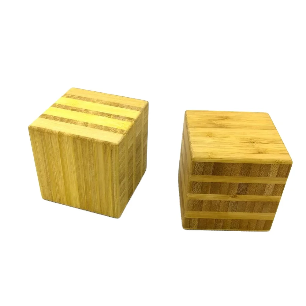 Custom Fashionable Home Decorative Solid Bamboo  Magic Cube  Memory Cube Wood Crafts
