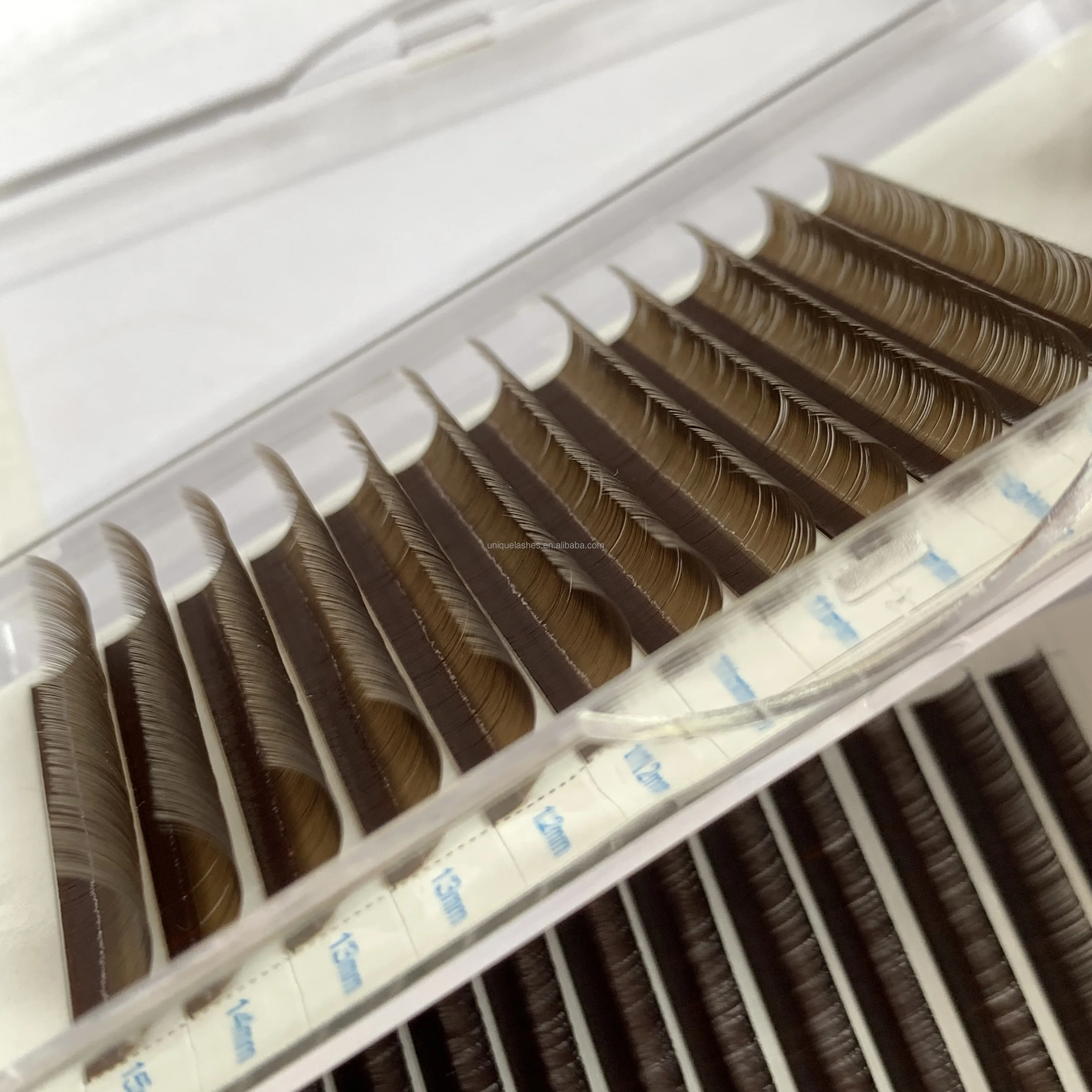 Dark Brown 0.03 0.05 0.07 mm Eyelash Extensions Soft Matte Silk Lashes Faux Mink Individual Volume Lashes Natural