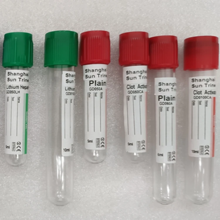 Anticoagulation Blood Collection Tube 3ml 4ml 5ml 8.5ml Gel & Heparin Tube