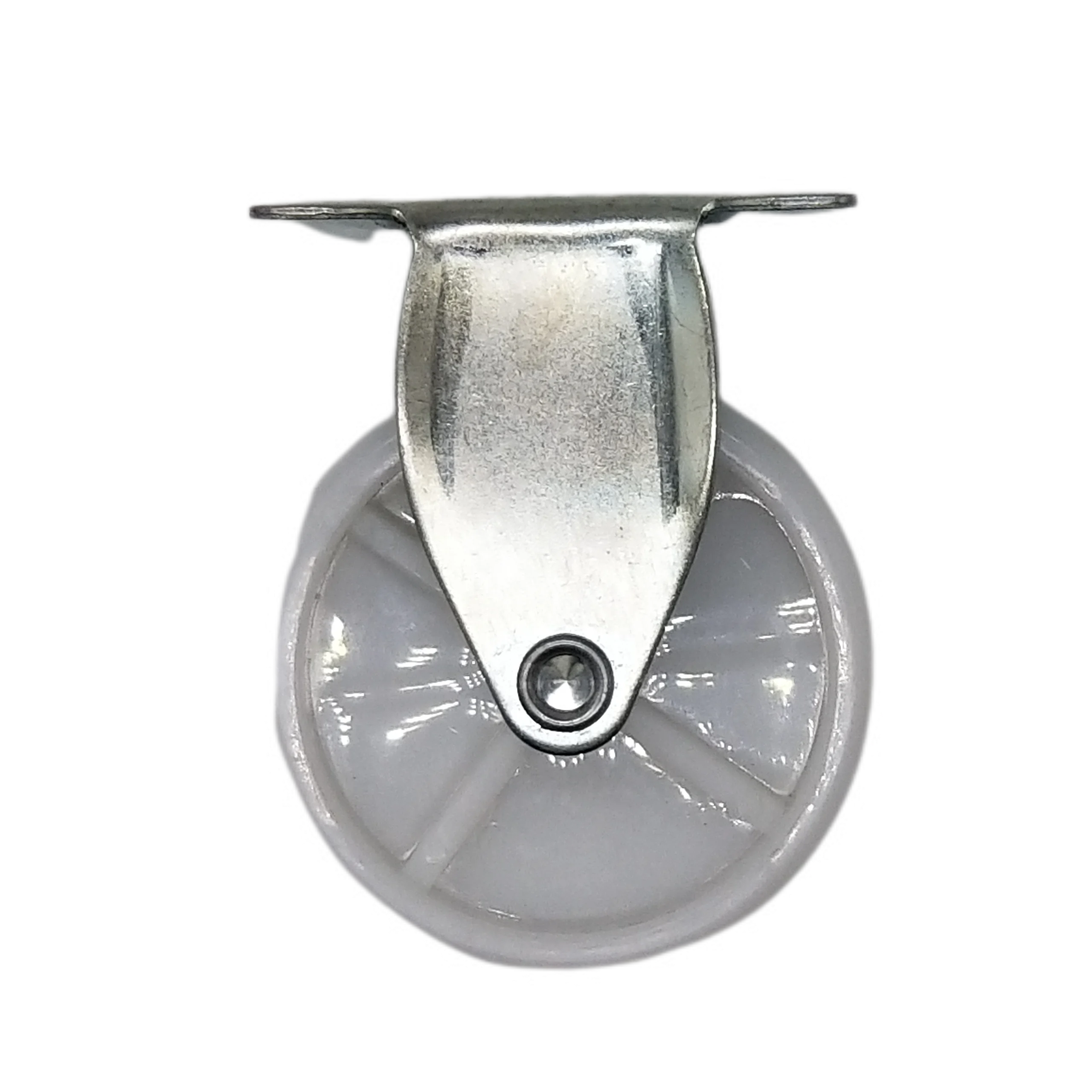 Premium OEM Factories Flat Directional Plastic White Silver Color PP 1.5 Inch 17mm Furniture Caster Wheel