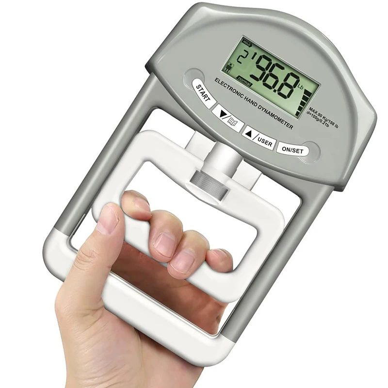 MKAS Grip Strength Tester 198 Lbs 90 Kg Digital Dynamometer Hand Grip Measurement Meter Hand Dynamometers