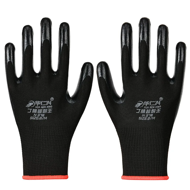 High Quality Latest Design Rubber Acid And Alkali Resistant Nitrile Gloves