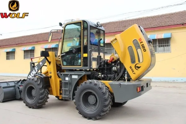 WOLF 1.8t/2t popular zl 920 radlader with changchai 4G33 70kw/95hp engine