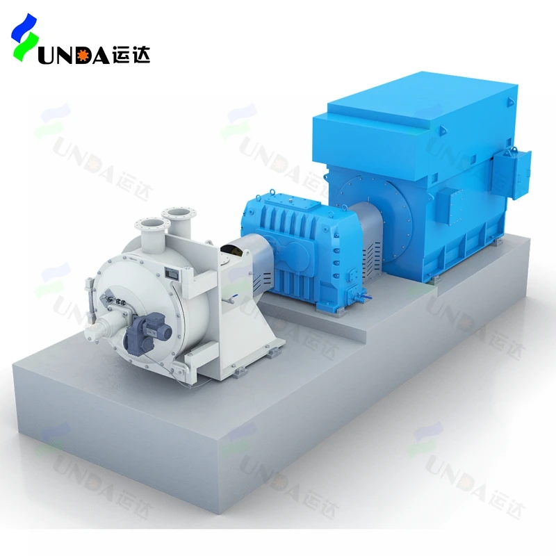 50 Tons Double Disc Refiner Paper Machinery PM26  Long Fiber Refining Equipment Paper Machine Roarty Disc Stator Disc