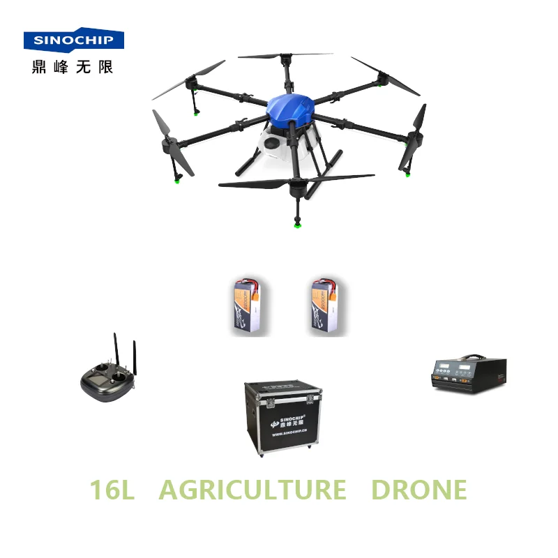 6 Axis 16L Agricultural Spraying Drones Crop Aircraft Mist Agriculture Farm Sprayer UAV Dron Agricola , Drone Agriculture