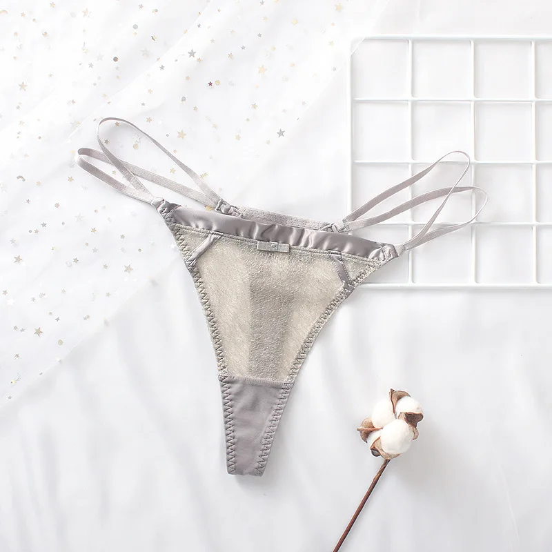 
Best selling lace low waist thongs female hot transparent ladies underwear thin belt mesh girl sexy underwear 