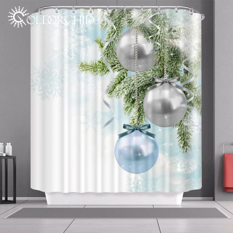 
3D waterproof bathroom curtain set luxury polyester shower curtains bath decoration mould Sunshade curtain Bath mat 