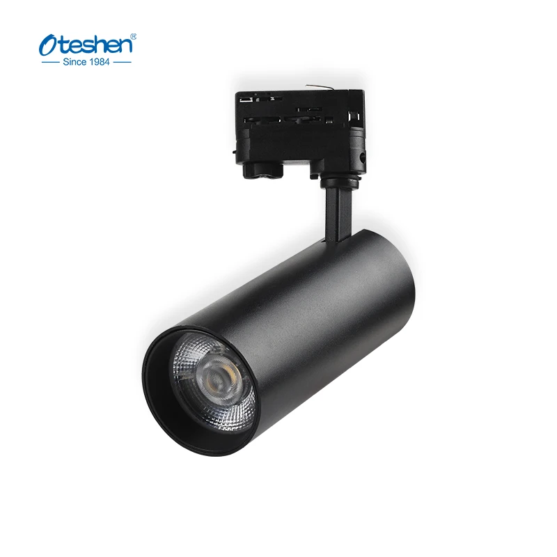 CCT Adjustable Led Track Light 30W Dimmable Focus Led Track Light 360 Motorized Casambi Tunable Track Light