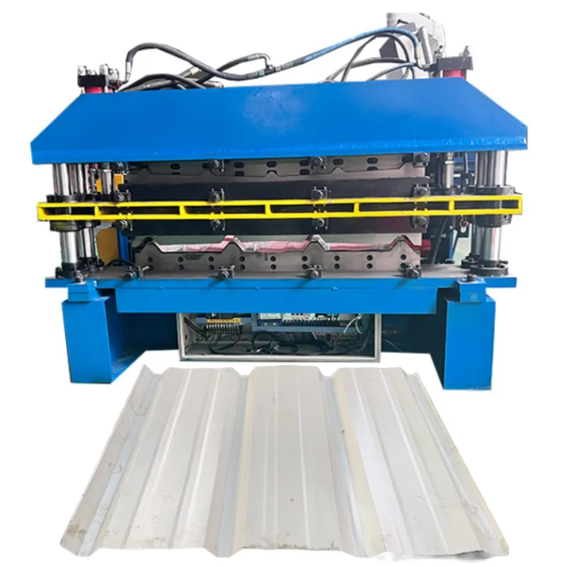 IBR Roofing Tile Trapezoidal Roof Sheet Panel Building Material Machinery Metal Roof Making Cutting Machine Roll Forming Machine