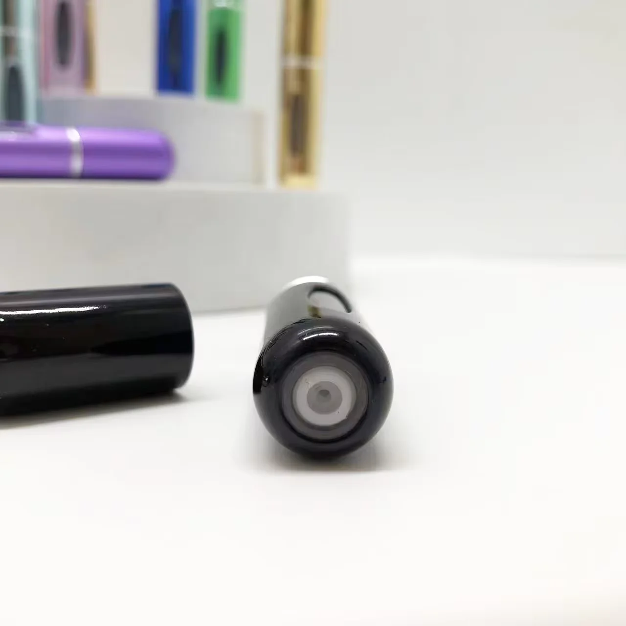 Bottom Filling 8ml 5ml Mini Perfume Atomizer Refillable Perfume Bottles Travel Sized Aluminum Perfume Atomizer Spray Bottle