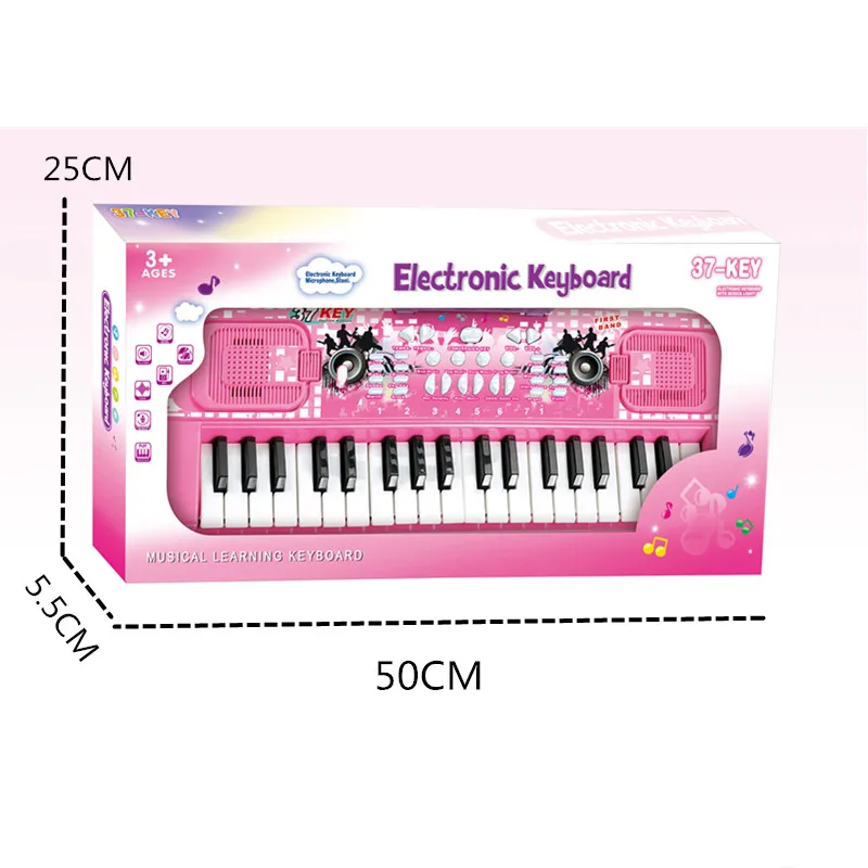 Children educational toy multifunctional electronic keyboard toy piano with microphone