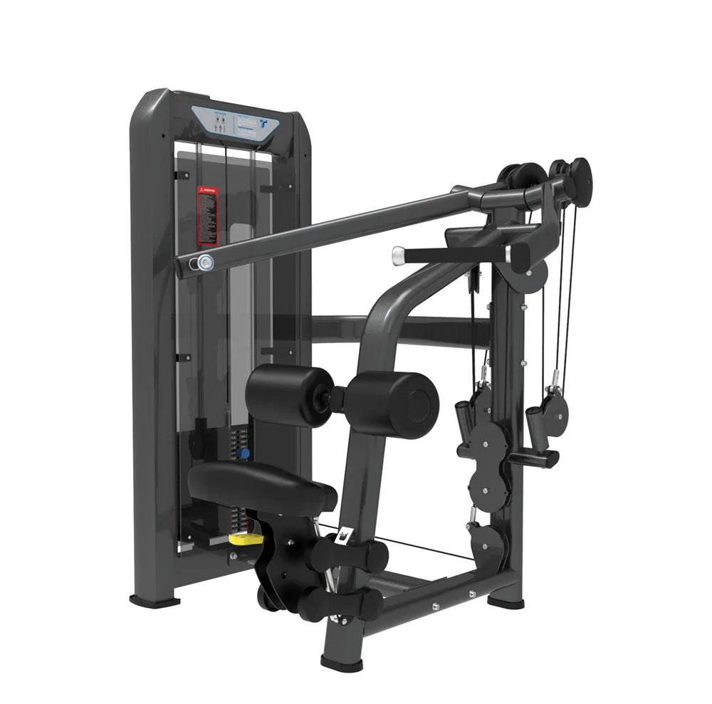 Commercial Gym Bodybuilding High Pully Exercise Equipment Pin Loaded Seated Lat Pulldown Machine