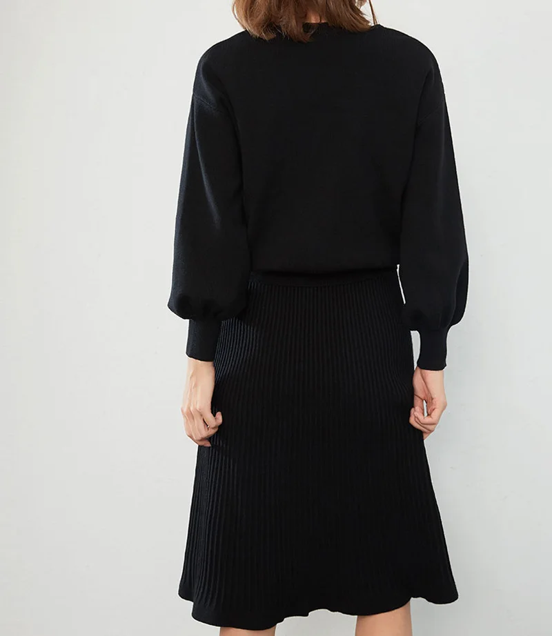 Шелковое кашемировое платье Кардиган Куртка комплект из двух предметов