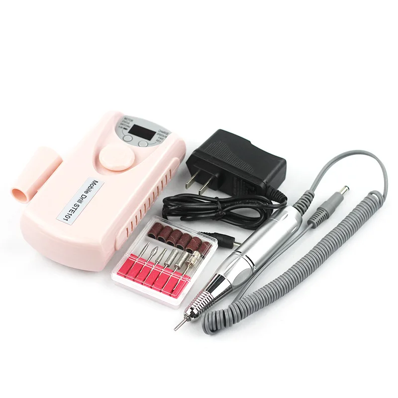 Rechargeable 2200mAh 30000 RPM rechargeable Electric Pedicure Manicure Nail Drill Nail File Polishing Pen with 6 drill bits