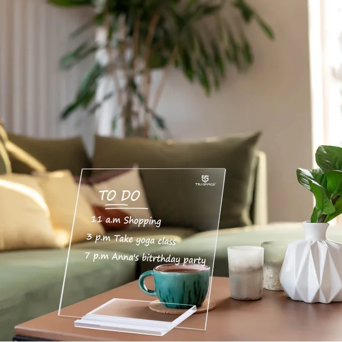 Прозрачная акриловая настольная доска для заметок стираемая записная книжка Студенческая Повседневная и