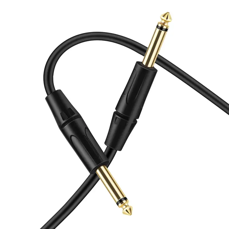 Noiseless10M 1/4 дюймов моно разъем кабель для инструмента шнур аудио гитара электрогитар