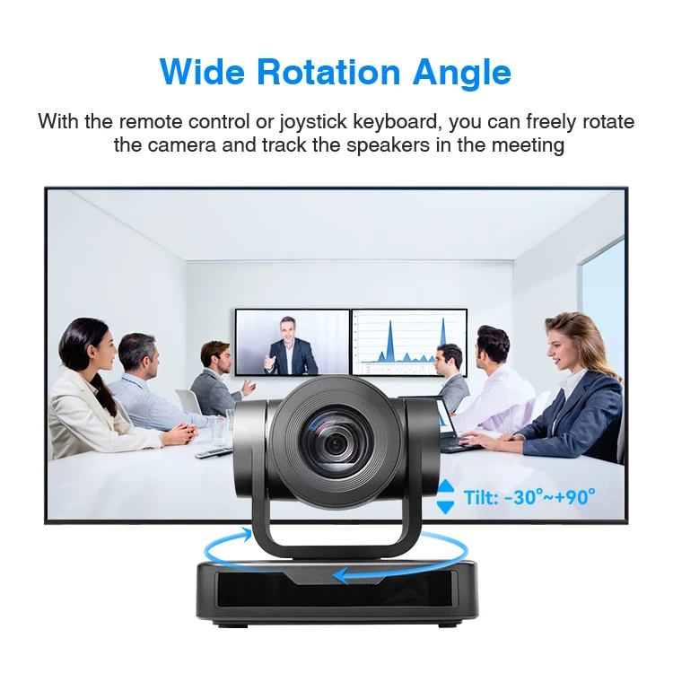 Anywii 4k 10x Ptz Video Conference Camera Live Streaming Camera 10x optical Zoom Ndi For Studio Church Live Streaming