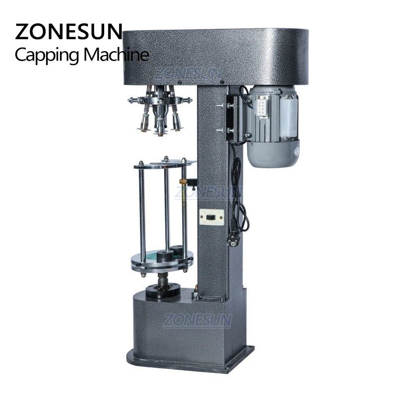 ZONESUN ZS-XG50D полуавтоматическая машина для обжима бутылок вина с металлическим замком и алюминиевой