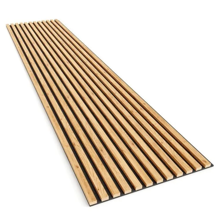 Decorative Akupanel Mdf Wall Ceiling Natural Walnut Wood Veneer Acoustic Noise Insulation Soundproof Slat Wood Acoustic Panels