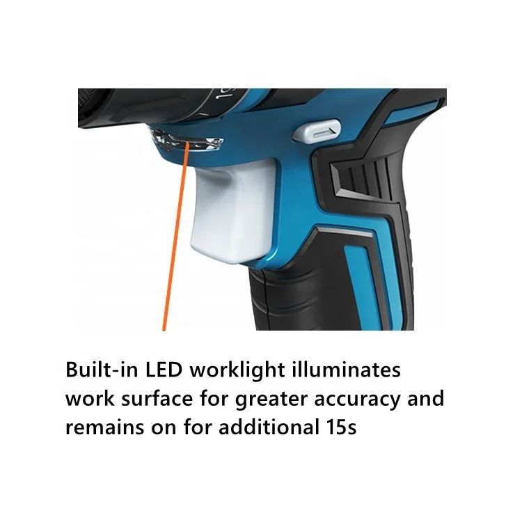 2021 Hot Sale Electric Power 18V lithium battery 50N.m Brushless Cordless Impact Concrete Metal Drill set model CD-B0318E-2T