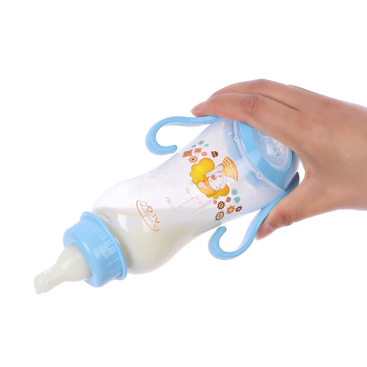 Algo bpa free 260ml food grade PP baby bottle, baby feeding bottle