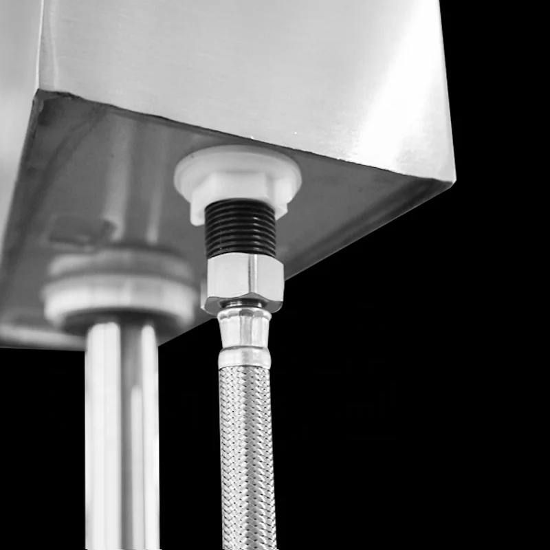 Factory custom hospital medical wash basin 304 stainless steel sluice disposal unit with sink