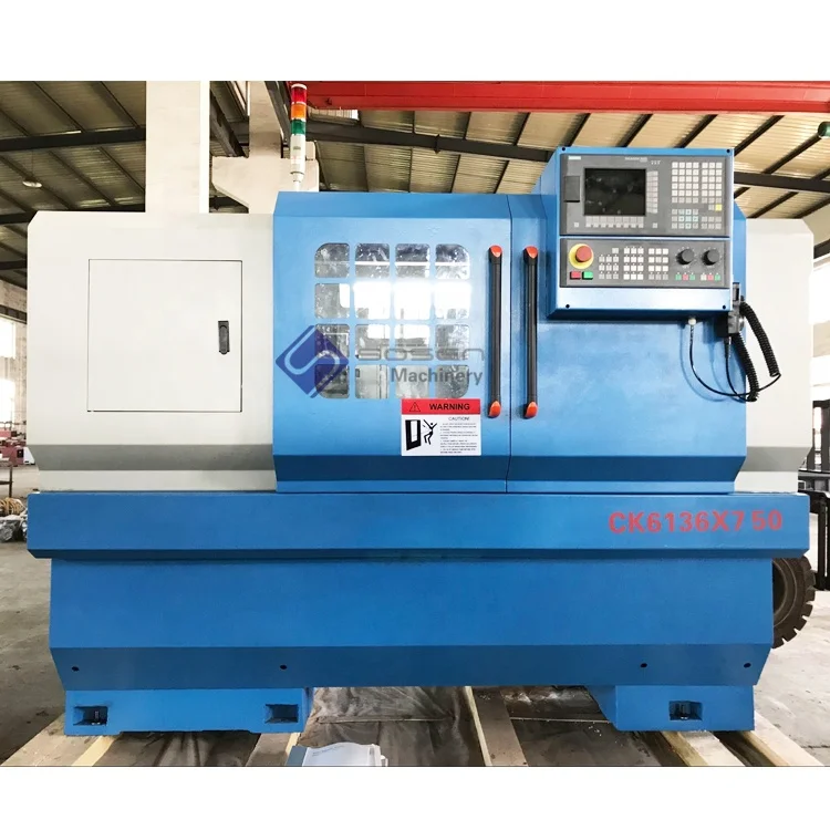 CK6136x750 Mechanical gearbox lathe machine flat bed cnc lathe