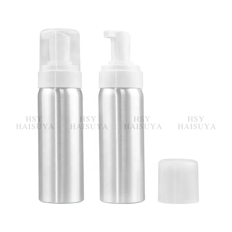 Deluxe Talcum Powder Aluminum Soap Foam Pump Bottles 100ml Sneaker Cleaner Spray Aerosol For Shoe Cleaning Kit 6oz 8oz 10oz