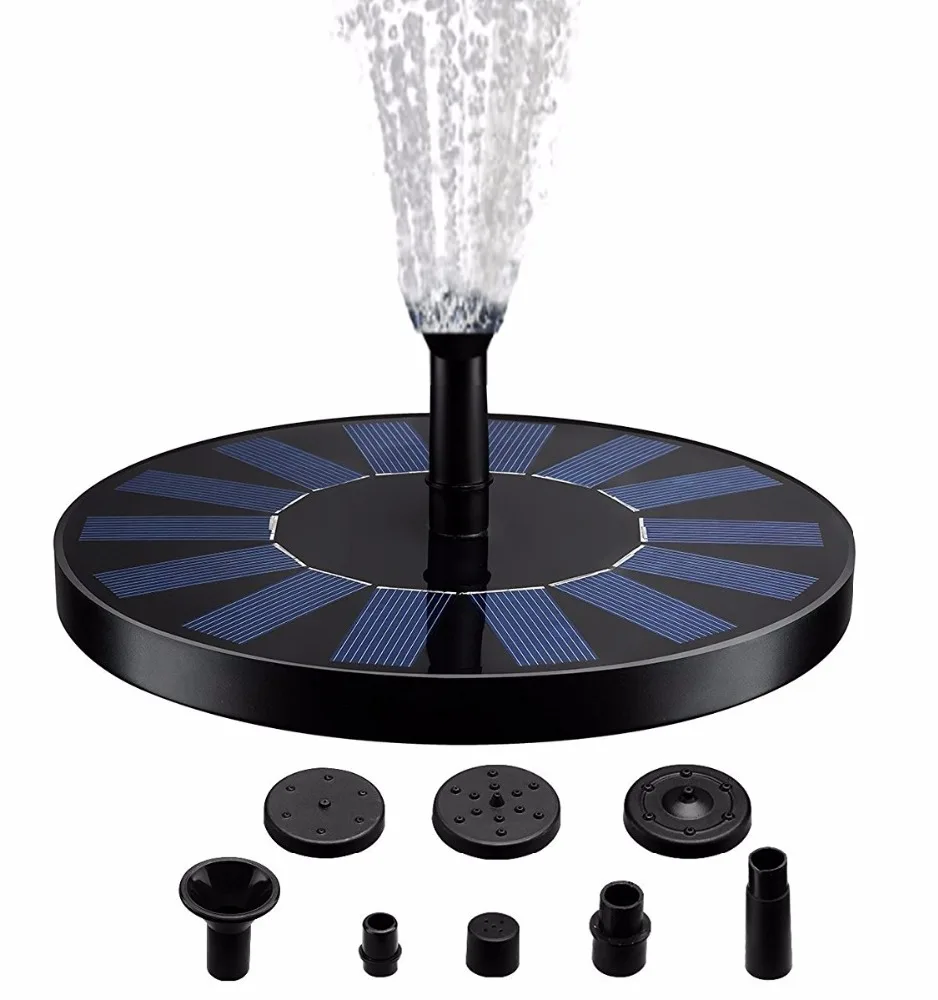 China best solar power solar garden bump fountain / solar fountain 60 cm bird bath