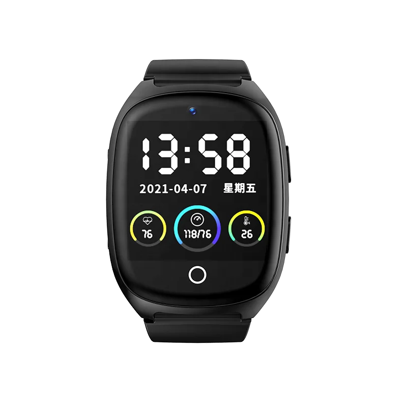 D300 4G GPS smart watch for elderly Adult Smartwatch Tracker Temperature Measurement Blood Pressure Falling alarm sos button