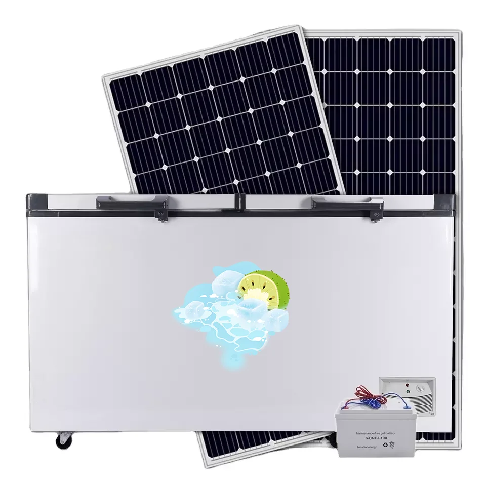 508L Solar Freezer DC 24V Deep Horizontal Freezer Whole Sale Chest Freezer