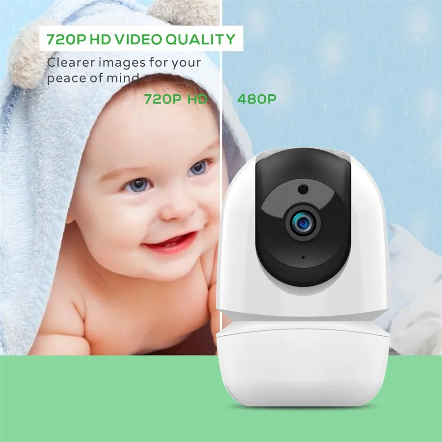 HD Infrared Camera Pan Tilt Two Way Audio Single Camera for 4.3inch Baby Monitor