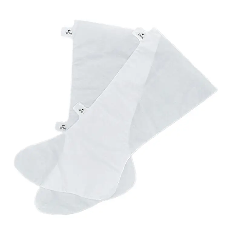 Wholesale Long Length Feet Mask Skin Care Foot Mask Empty Long Foot Mask Leg Socks