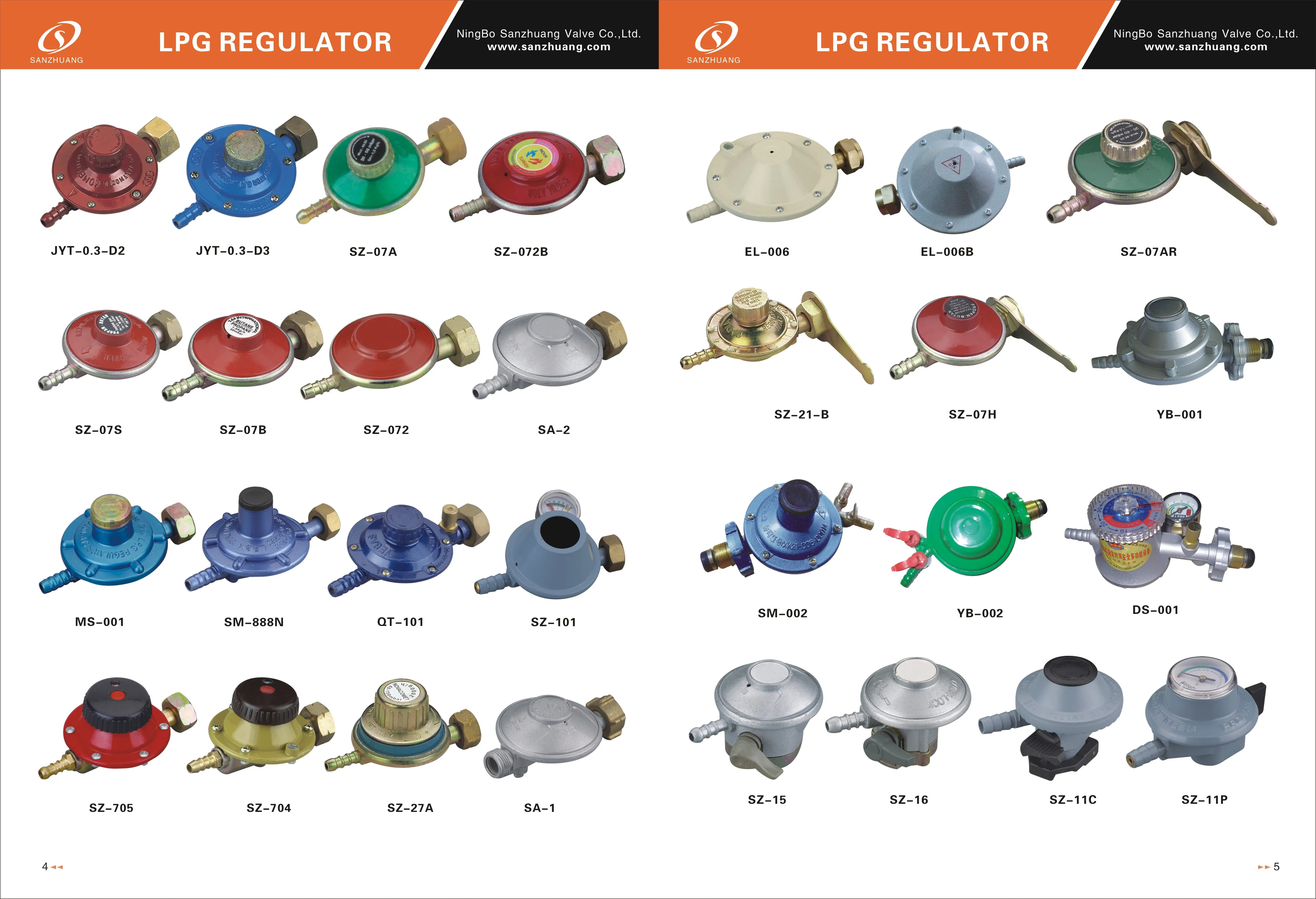 Factory Supply Low LPG Gas Pressure Regulator with Meter, Gas Safety Device Regulator with safety