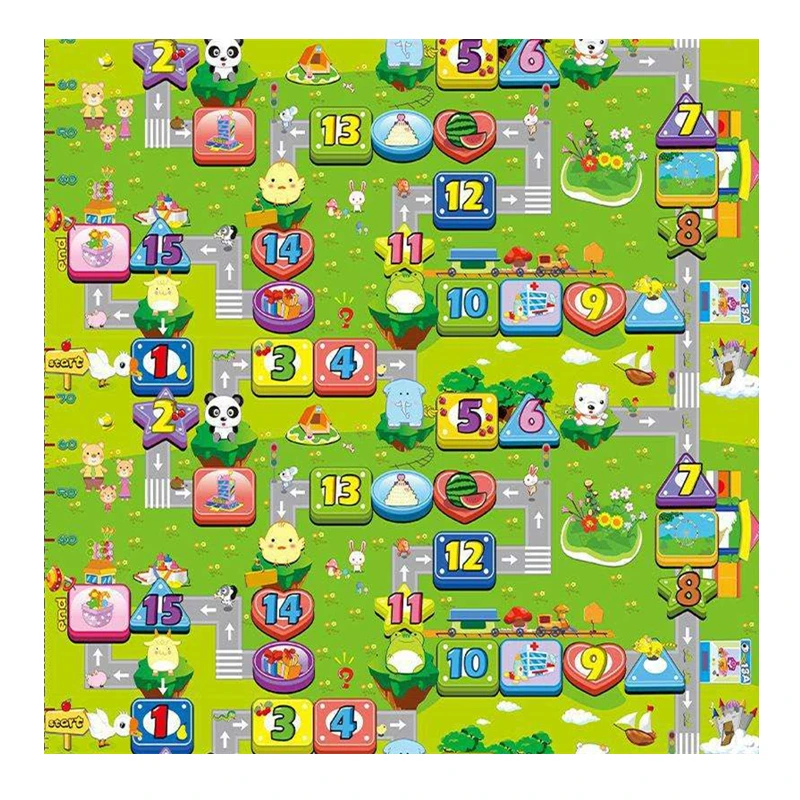 epe foam baby play mat, soft non-toxic anti slip eco-friendly baby crawl mat, custom pattern baby play mat floor mat carpet