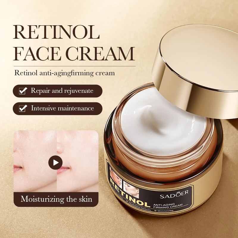 SADOER Factory Wholesale Price Natural Organic Firming Face Cream Face Collagen Cream Moisturizing Beauty Anti Wrinkle Cream
