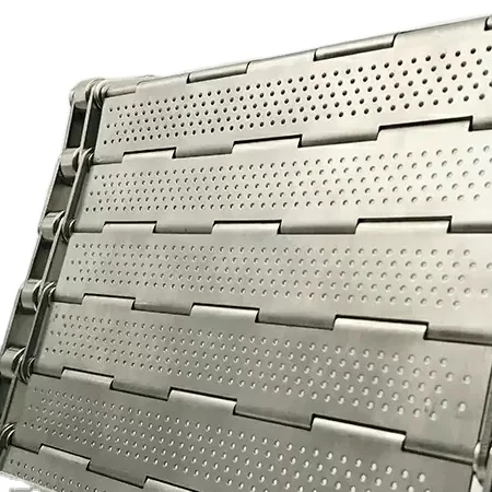 Stainless steel  Food Grade Chains Flat Plate conveyor belt