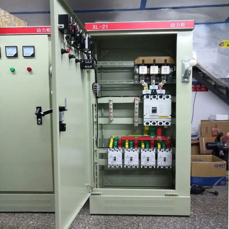 Dual power supply control cabinet strong current wiring box rainproof complete set of distribution box switch control box