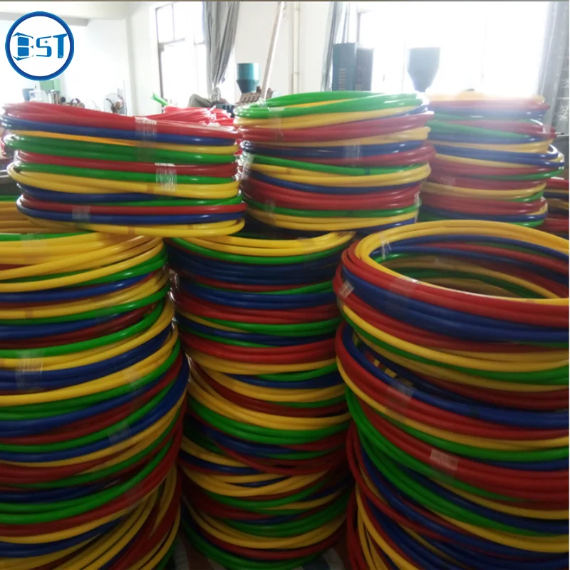 Workout Ring Exercise Fitness Gym Equipment Adult Waist Hoop tubes 3/4 inches coloured Polypropylene plastic tubing for Hula