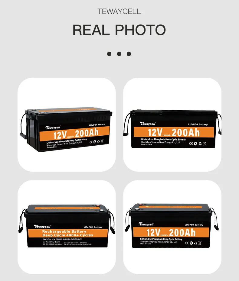 lifepo4 5 years warranty 12v 24v 200ah 100ah 50ah 500ah battery for RV solar 12 volt lithium battery 200ah