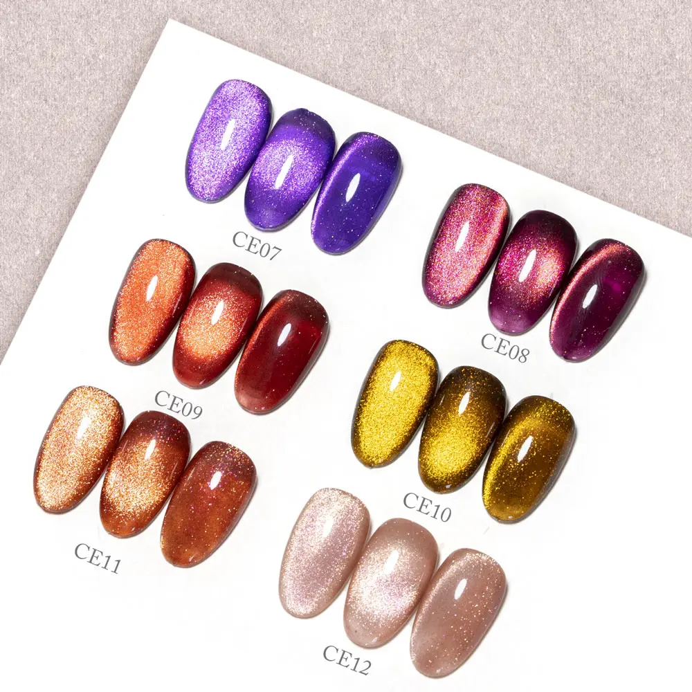 CANNI 2024  Crystal Cat eye gel 5g Galaxy 30 Colors Paint Nail Art Gel Polish Soak off glitter super shiny cat eye gel polish
