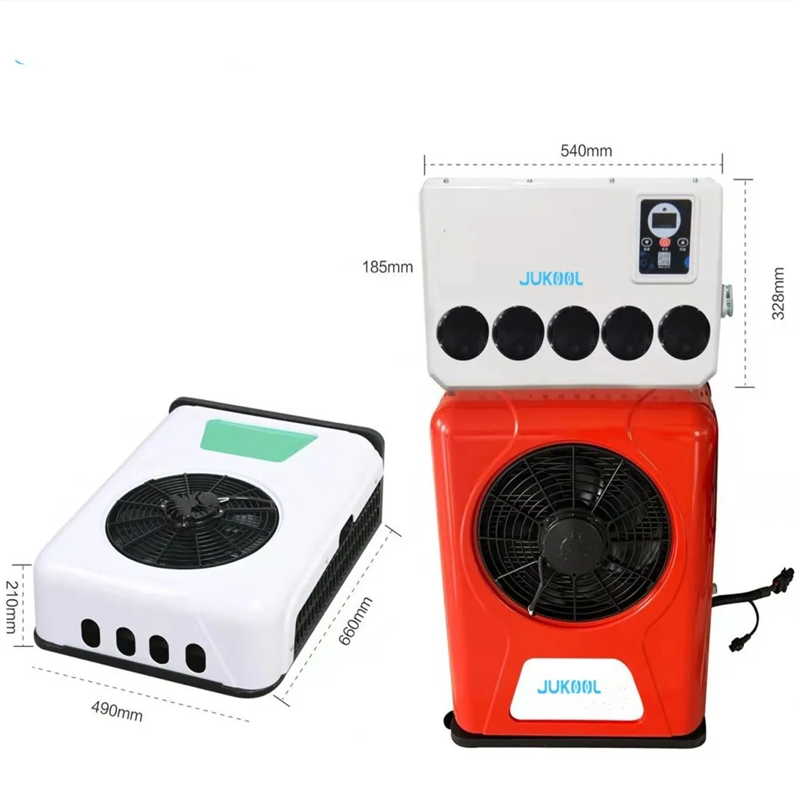 Small Cab air cooling electric conditioner 24v for truck with dc compressor