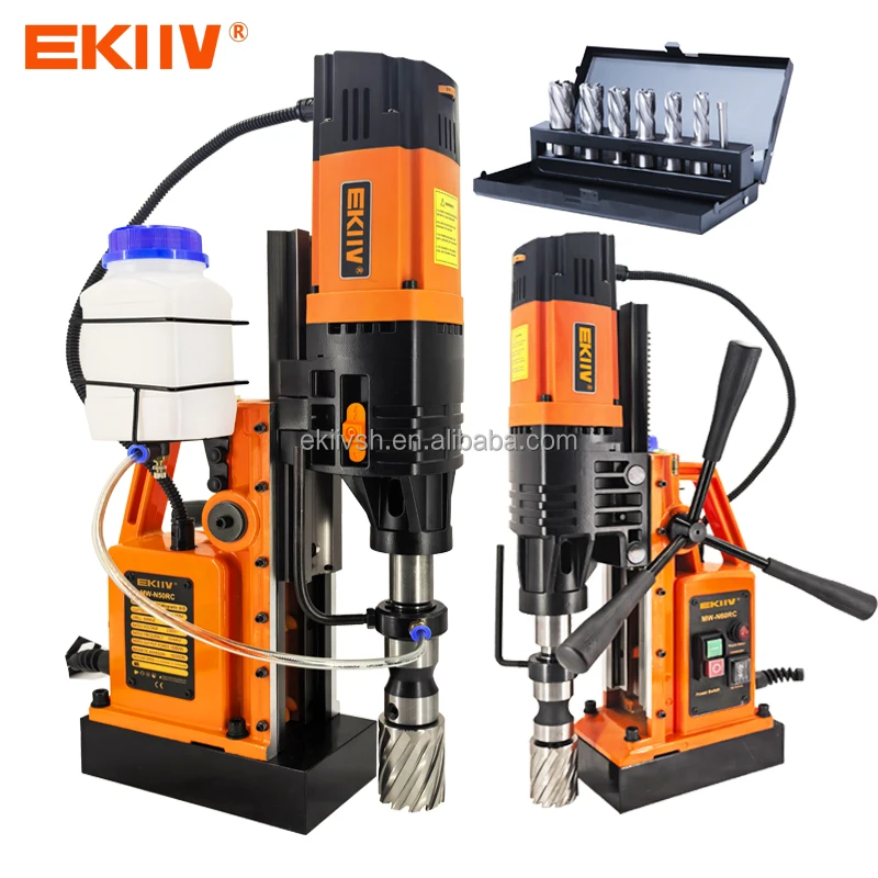 EKIIV N-50RC high-quality industrial quality forward and reverse two-stage speed regulation 3 in 1 magnetic drilling machine