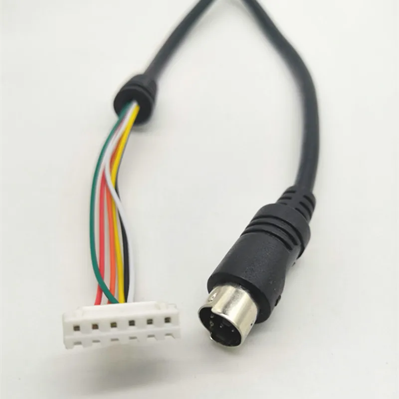 Custom JST PH/XH 6 Pin wire Harness Assembly Cable Power Mini Din 6 Pin to JST XH 6P Audio video cable